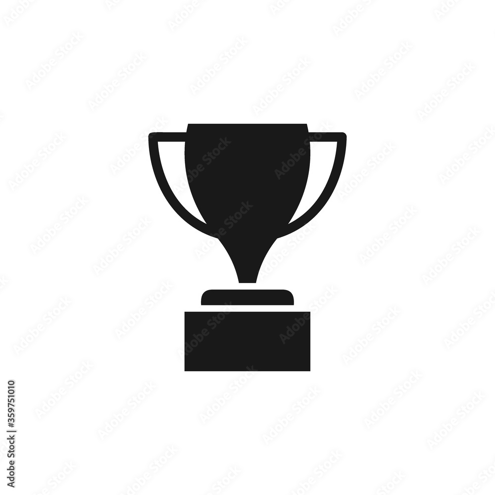 Trophy icon flat vector illustration Trophy icon flat vector illustration