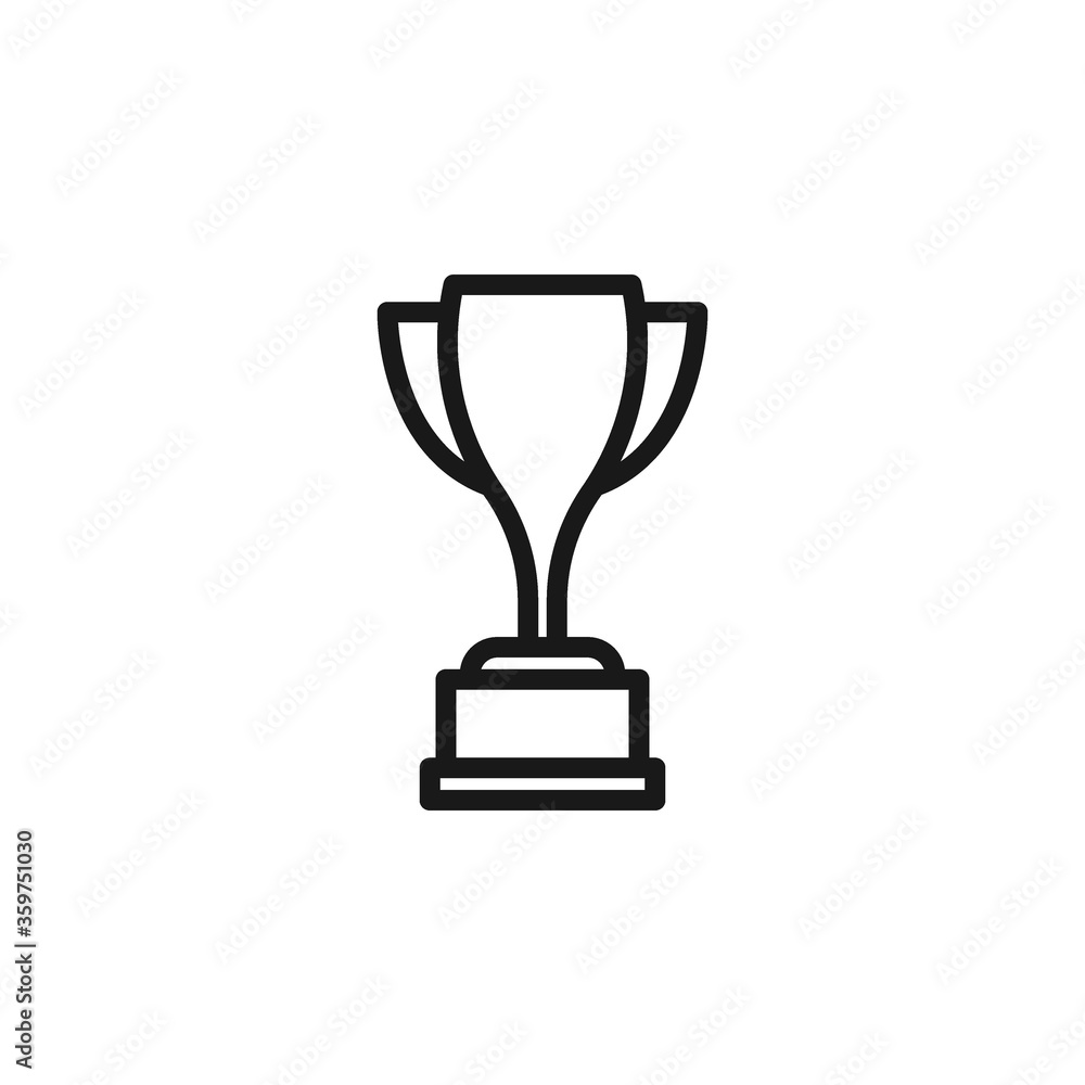 Trophy icon flat vector illustration Trophy icon flat vector illustration