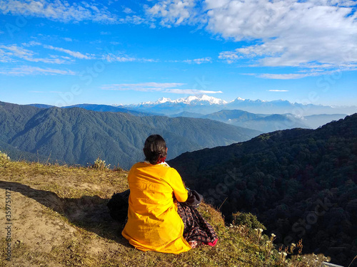 the view of mount kanchenjunga gives you the peace of mind photo
