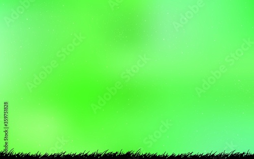 Light Green vector template with space stars. Modern abstract illustration with Big Dipper stars. Template for cosmic backgrounds.