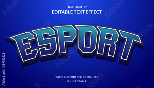 esport text effect, editable game text style effect.