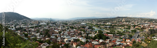 Fototapeta Naklejka Na Ścianę i Meble -  Tblisi town, a panoramic view