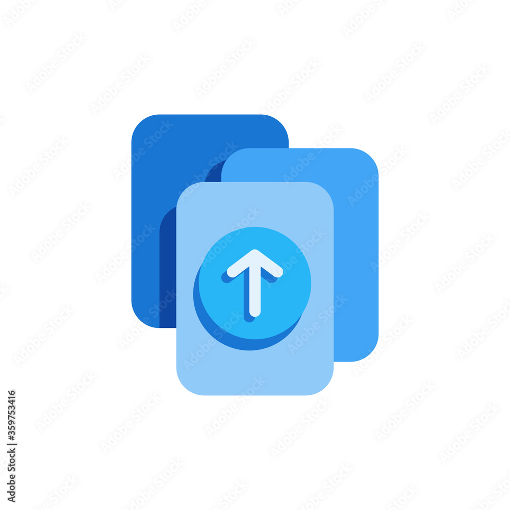 upload library icon isolated on white background. vector illustration in flat style. EPS 10 upload library icon isolated on white background. vector illustration in flat style. EPS 10