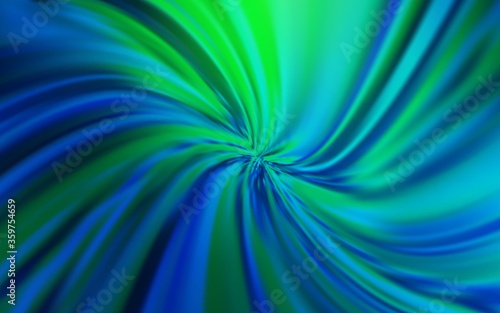 Light Blue  Green vector glossy abstract backdrop. A completely new colored illustration in blur style. Completely new design for your business.