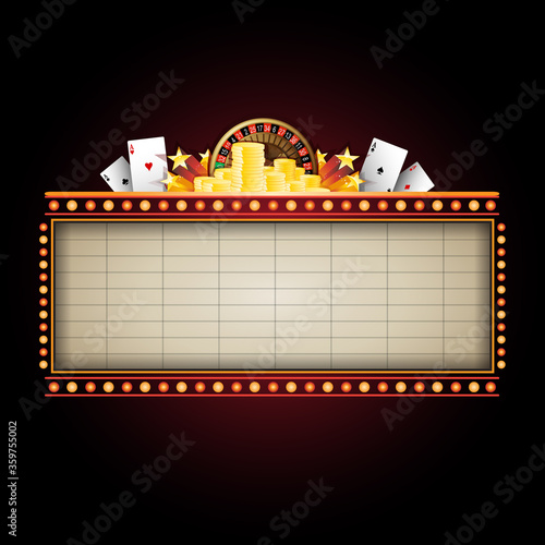 Star neon sign for text banner