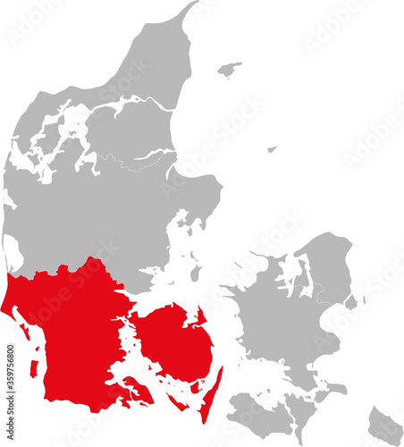 Region of Southern Denmark. Light gray background. Backgrounds and wallpapers.