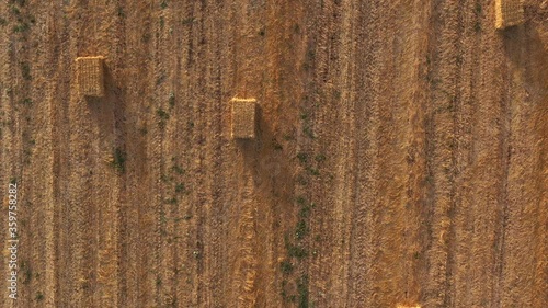 Haystack filed At sunstet-Aerial View
Drone view June, 2020
 photo