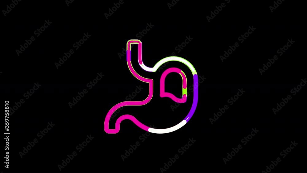 Circles gather in symbol stomach. After it crumbles in a line and moves to the camera. Alpha channel black Circles gather in symbol stomach. After it crumbles in a line and moves to the camera. Alpha channel black