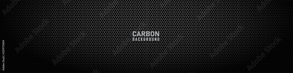 Dark hexagon carbon fiber texture. Dark metal texture steel background