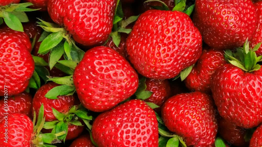 Beautiful strawberries close up, slow motion and zoom. Beautiful strawberries close up, slow motion and zoom.