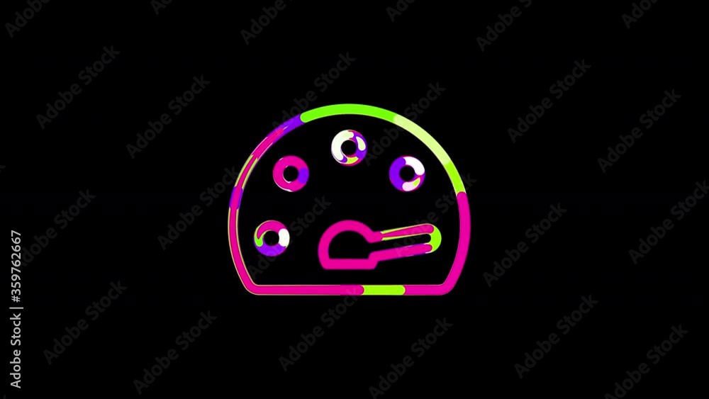 Circles gather in symbol tachometer fastest. After it crumbles in a line and moves to the camera. Alpha channel black Circles gather in symbol tachometer fastest. After it crumbles in a line and moves to the camera. Alpha channel black