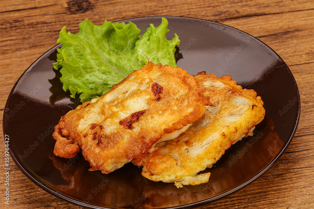 Roasted cod fish in bread Roasted cod fish in bread