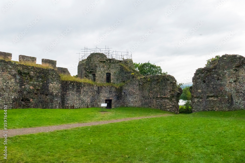 Inverlochy castle, Ruine einer alten Festung in Fort William Schottland