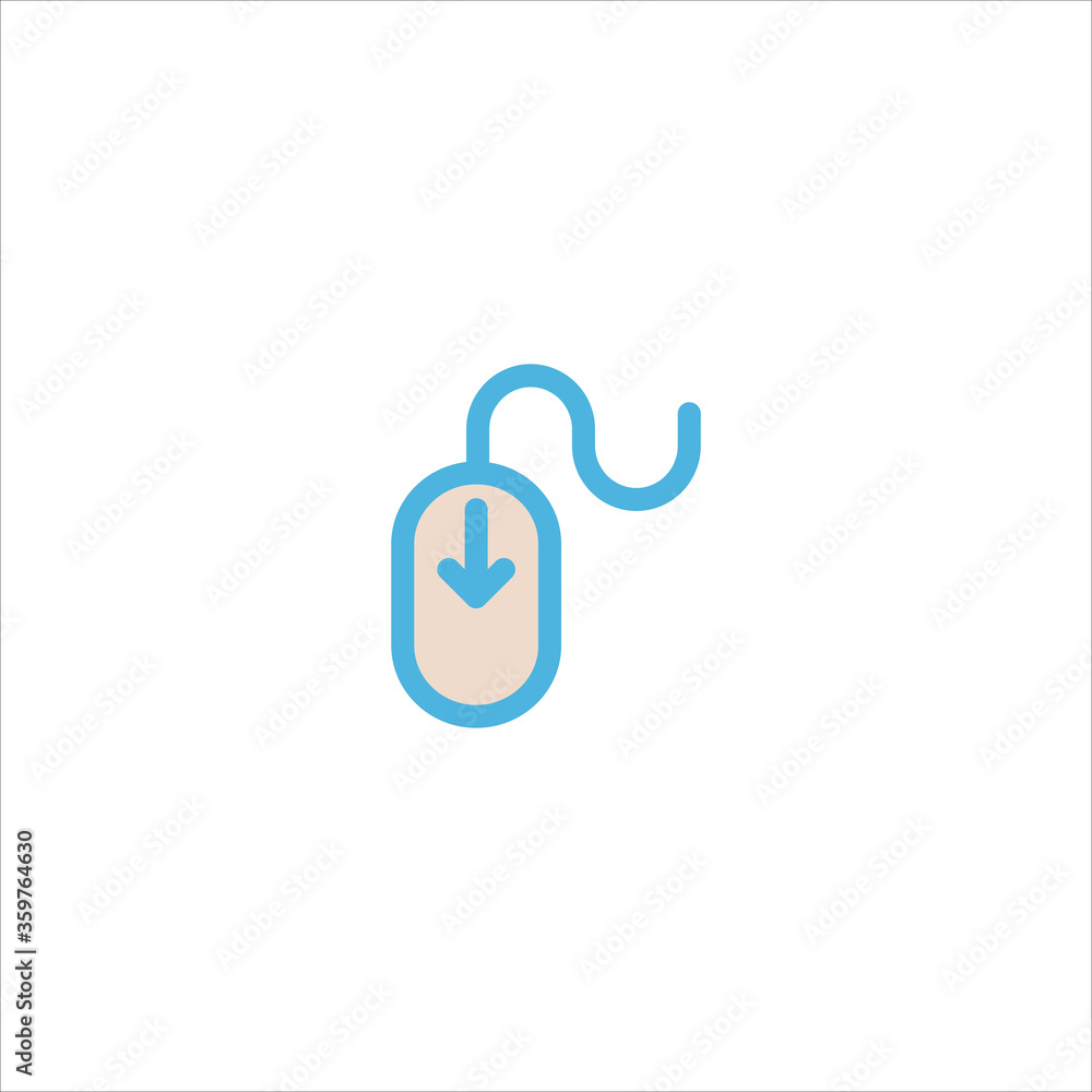 computer mouse icon flat vector logo design trendy computer mouse icon flat vector logo design trendy