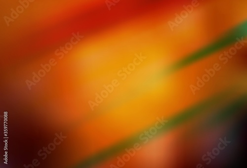 Dark Orange vector background with stright stripes. Glitter abstract illustration with colorful sticks. Smart design for your business advert.