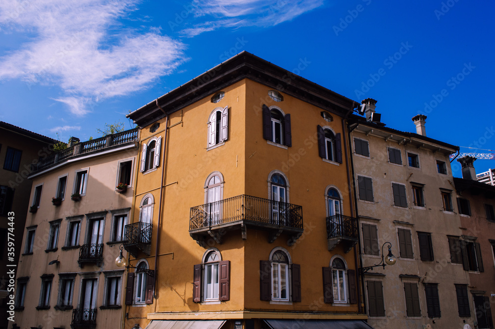Corner of the house in the Italian style.