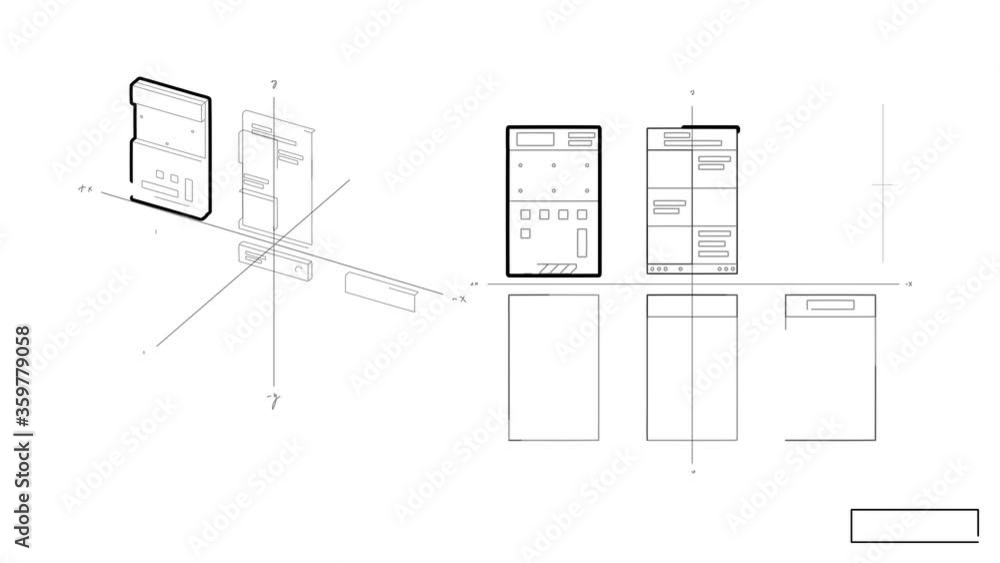 App Development User Interface and User Experience Wireframes Blueprint Animated Elements