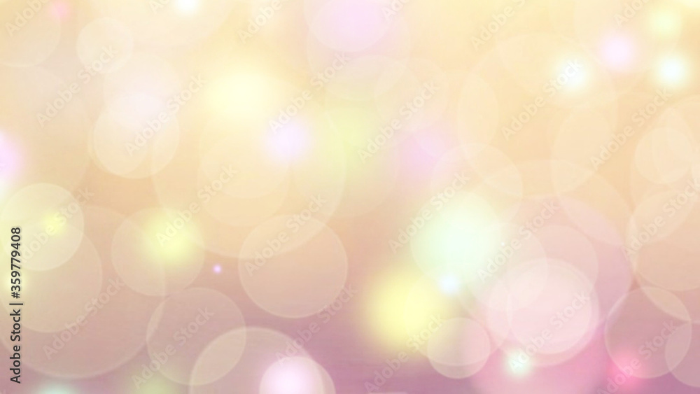 Naklejka premium bokeh lens flare blurred lights pastel colors circles