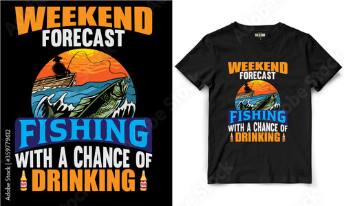 Fishing t shirt design