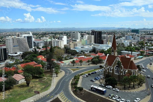 WINDHOEK, THE CAPITAL OF NAMIBIA. PANORAMIC VIEW. 