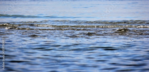 Sea waves on the beach