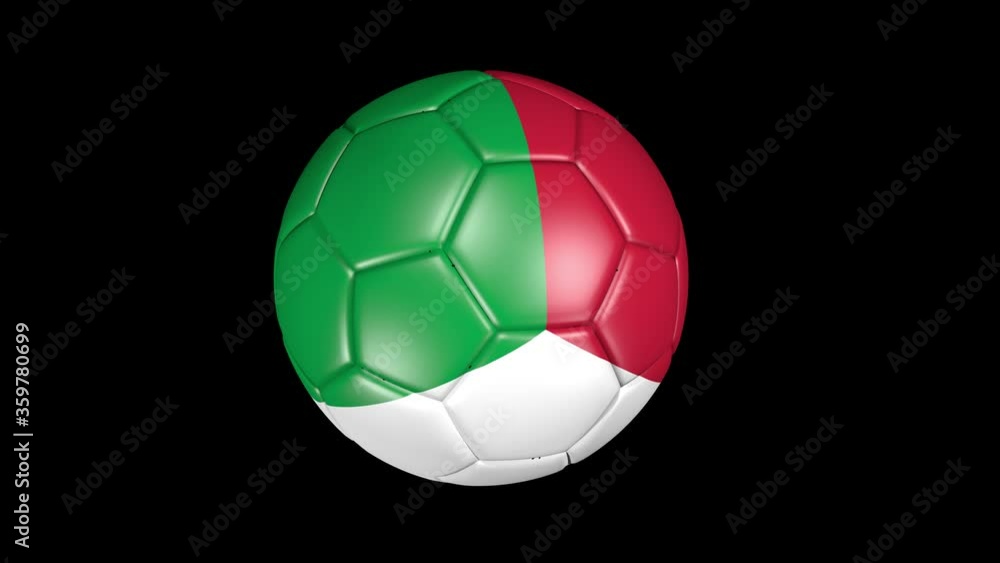 soccer ball with the flag of Italy on black background soccer ball with the flag of Italy on black background