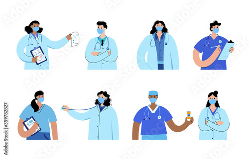 Clinic and doctor concept