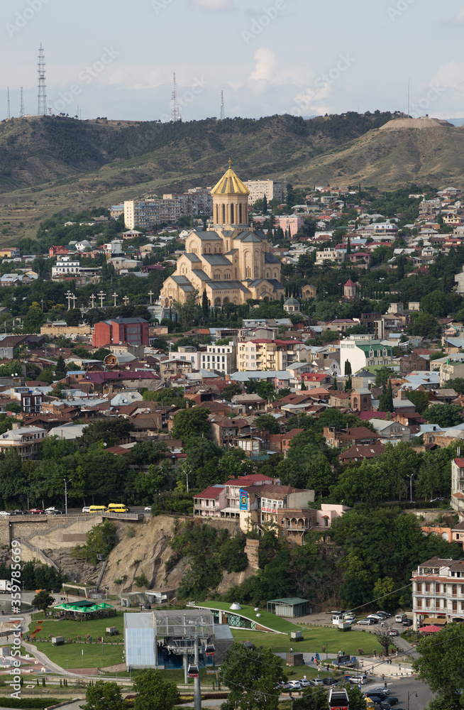 The Holy Trinity Cathedral in Tblisi town