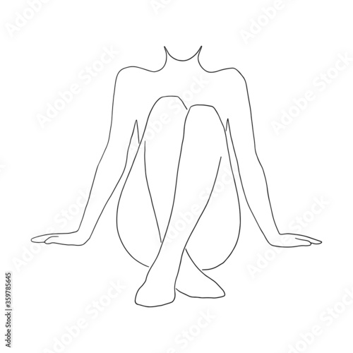 Hand Drawn Beauty Body Line Art Woman Body Silhouette Art Outline Drawing Naked Female Body With Crossed Legs Spa Wellness Concept Stock Vector Adobe Stock Hand Drawn Beauty Body Line Art Woman Body Silhouette Art Outline Drawing Naked Female Body With Crossed Legs Spa Wellness Concept Stock Vector Adobe Stock