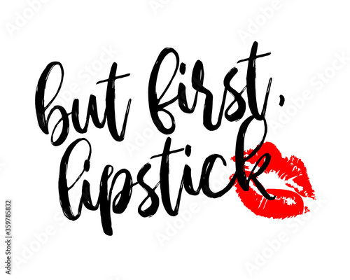 But first, lipstick 
