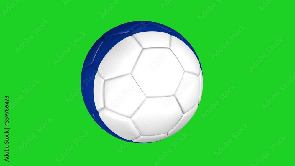 soccer ball with the flag of Russia on green screen soccer ball with the flag of Russia on green screen
