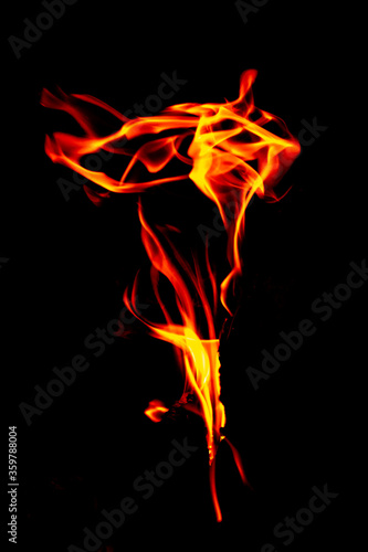 flame looking like a bouquet of flowers
