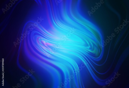 Dark BLUE vector blurred bright template. Colorful abstract illustration with gradient. Smart design for your work.