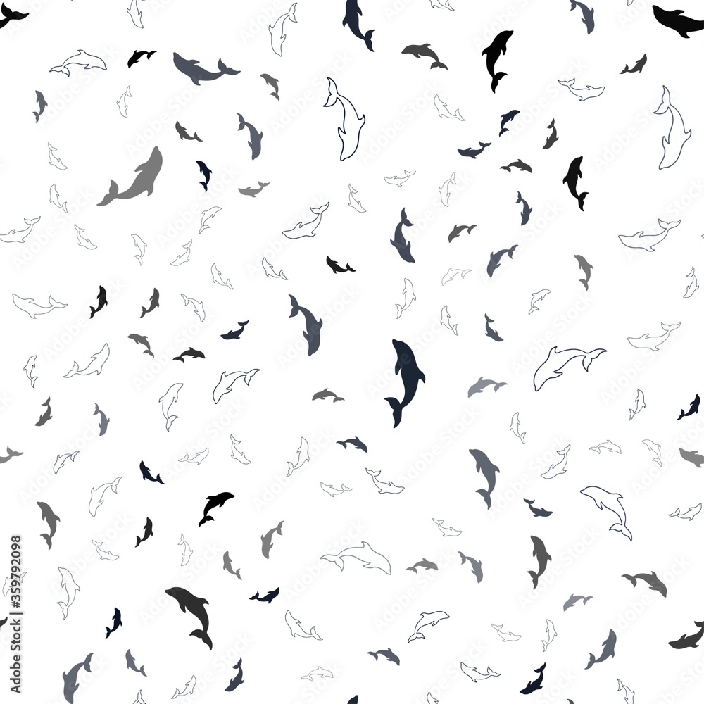 Dark Pink, Blue vector seamless backdrop with ocean dolphins. Decorative design in natural style with sea dolphins. Pattern for marine leaflets. Dark Pink, Blue vector seamless backdrop with ocean dolphins. Decorative design in natural style with sea dolphins. Pattern for marine leaflets.