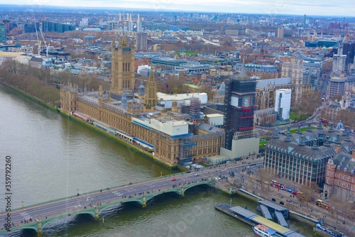 aerial view of paris