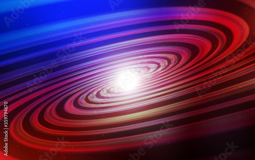 Light Blue, Red vector background with galaxy stars. Modern abstract illustration with Big Dipper stars. Pattern for futuristic ad, booklets.