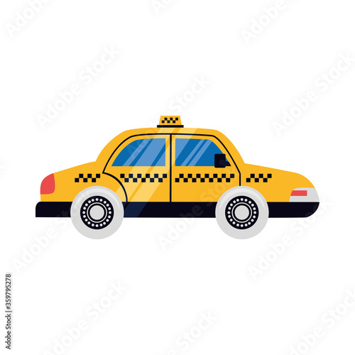 Fototapeta Naklejka Na Ścianę i Meble -  Isolated taxi car vector design