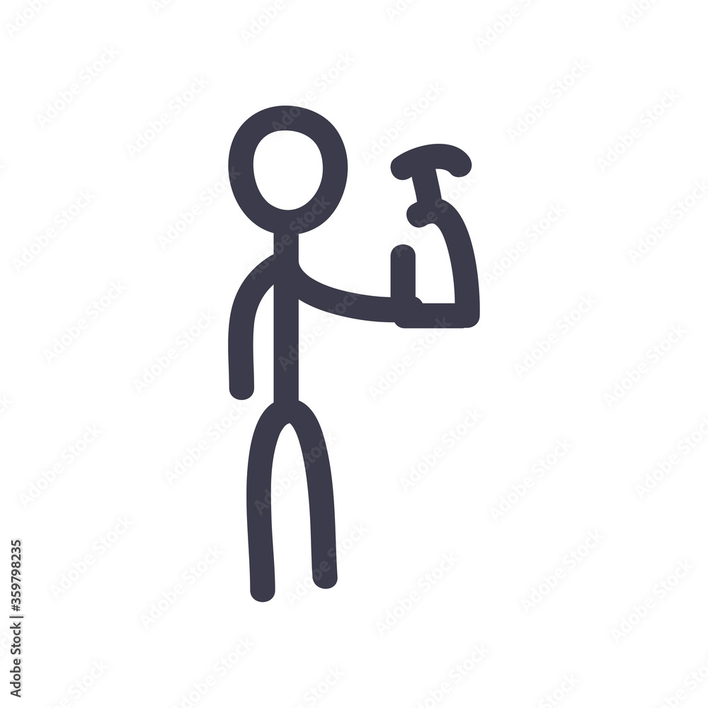Stickfigure with soap dispenser fill style icon vector design Stickfigure with soap dispenser fill style icon vector design