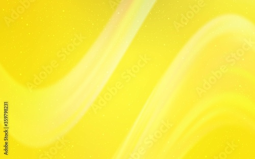 Light Yellow vector texture with milky way stars. Glitter abstract illustration with colorful cosmic stars. Best design for your ad, poster, banner.