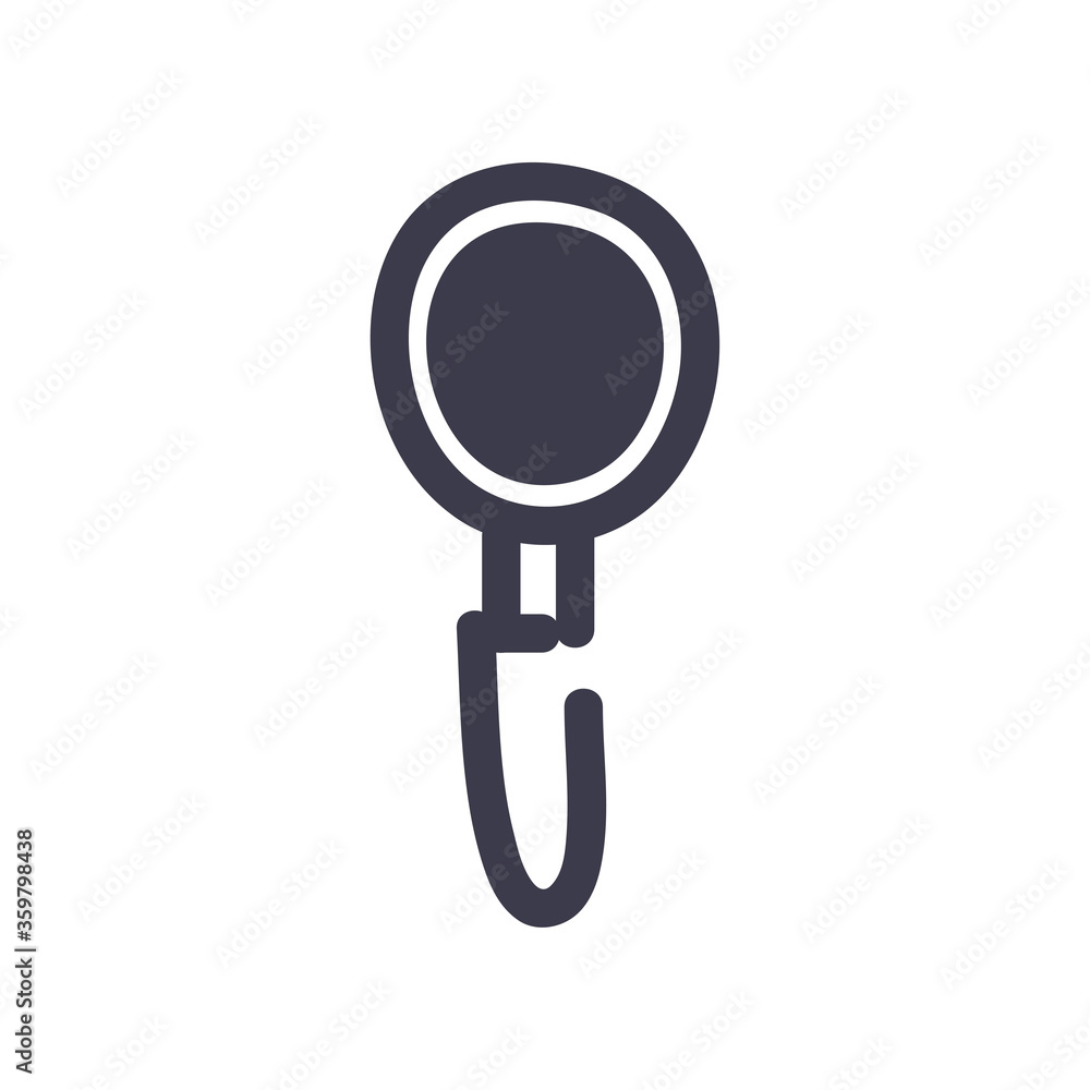 Isolated lupe fill style icon vector design Isolated lupe fill style icon vector design