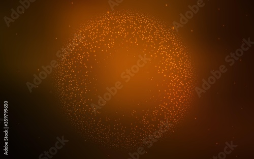 Dark Red vector pattern with night sky stars. Shining colored illustration with bright astronomical stars. Best design for your ad, poster, banner.