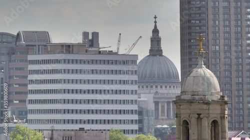 Timelapse of St Paul's Cathedral, London, England photo