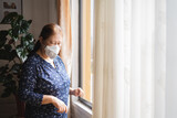 Woman in home during quarantine