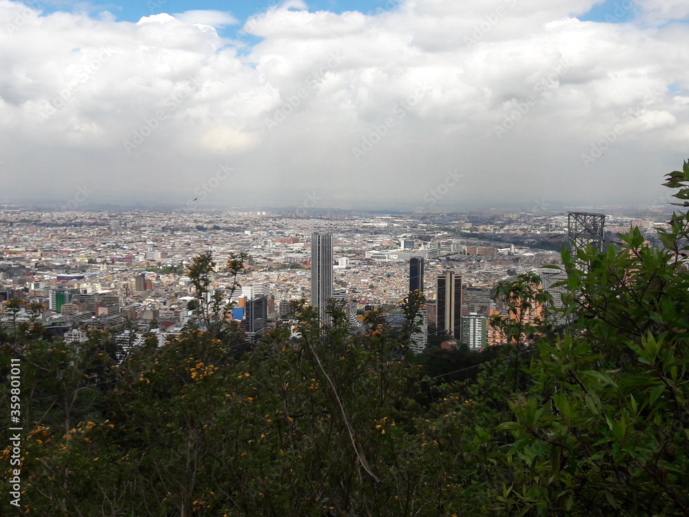 Views from Montserrate Bogota Colombia mountain 2019