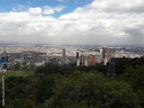Views from Montserrate Bogota Colombia mountain 2019 © CURTIS