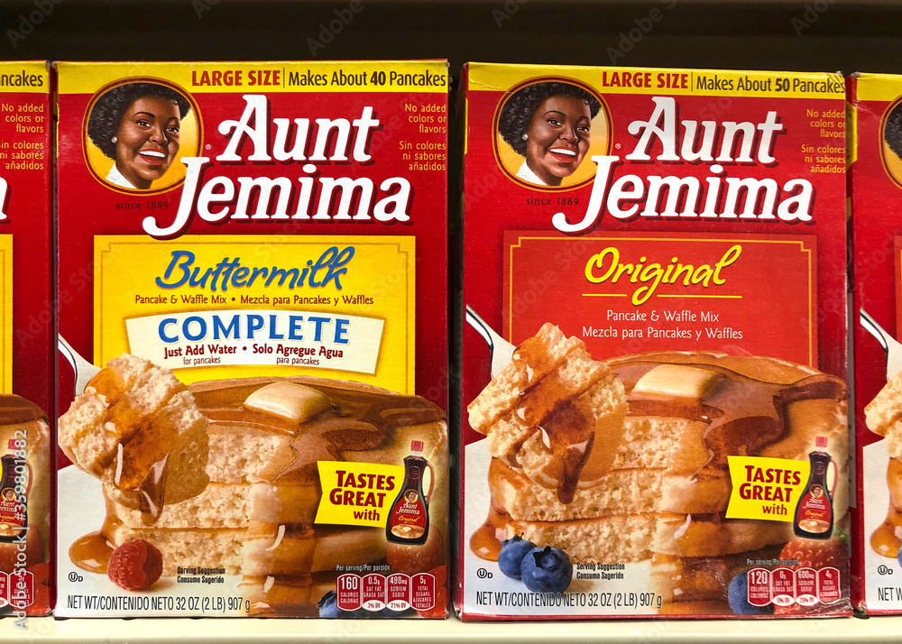 Fotka „Alameda, CA - June 23, 2020: Aunt Jemima pancake mix, original ...