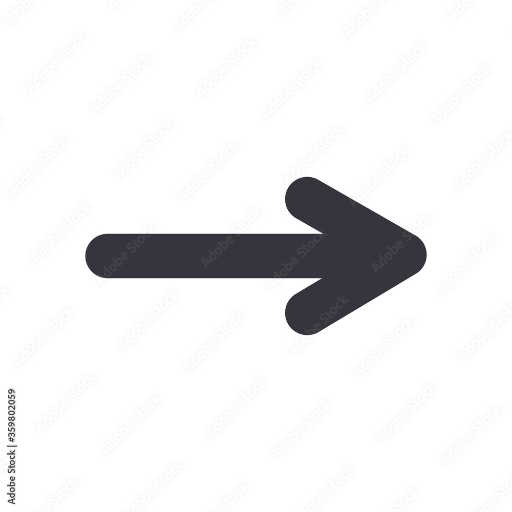 Next arrow or right direction flat style icon vector design Next arrow or right direction flat style icon vector design