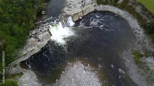 Maruia Falls in New Zaland 2, Droneshot photo