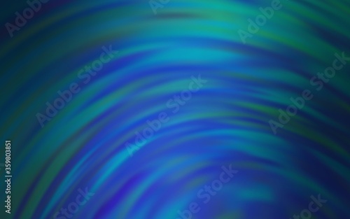 Light Blue, Green vector pattern with curved lines. A circumflex abstract illustration with gradient. New composition for your brand book.