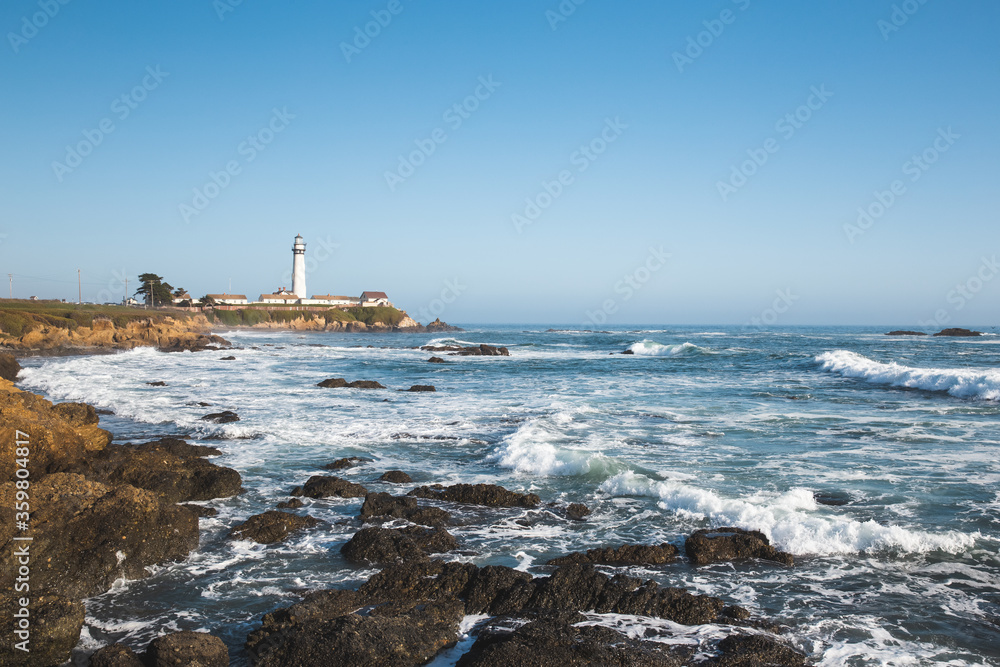 Pigeon Point Lighthouse on the coast of California